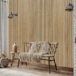 Acoustic Slat Wall Natural Oak Room Set 6 150x150