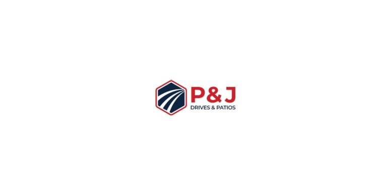 PandJ Drives and Patios Logo 2 768x384